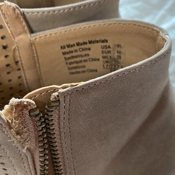 Brash Perforated Peep-toe Booties / Boots - Picture 9 of 10